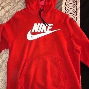 red and white nike hoodie